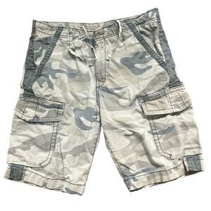 True Religion Cargo Shorts Size 36 Desert Camo Relaxed Fit Military Relaxed